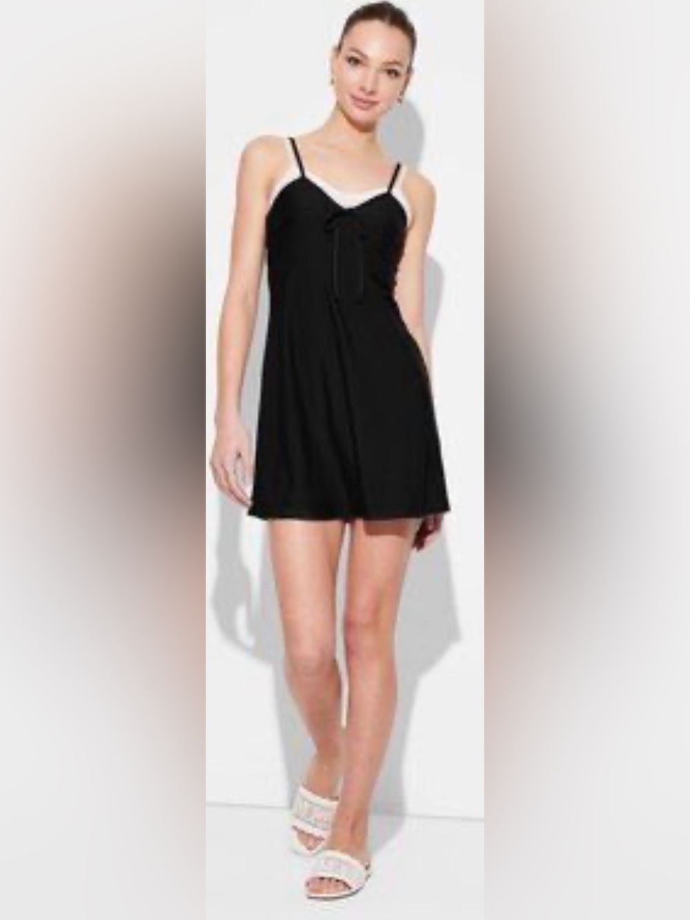 🌺NWT WILD FABLE BLACK LAYERED MINI DRESS SIZE SMALL🌺